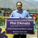 Philip D'Amato - Leading Trainer for the Hollywood Park Meet at Santa Anita Park - Arcadia CA. - © BENOIT PHOTO