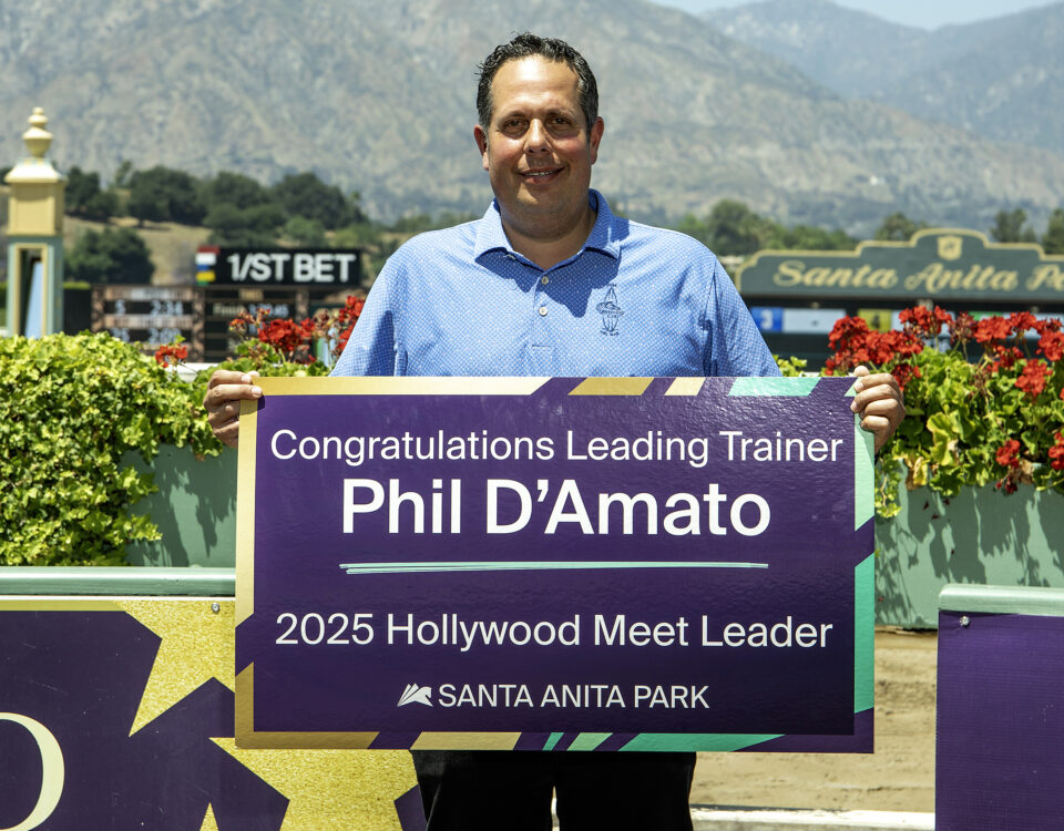 Philip D'Amato - Leading Trainer for the Hollywood Park Meet at Santa Anita Park - Arcadia CA. - © BENOIT PHOTO