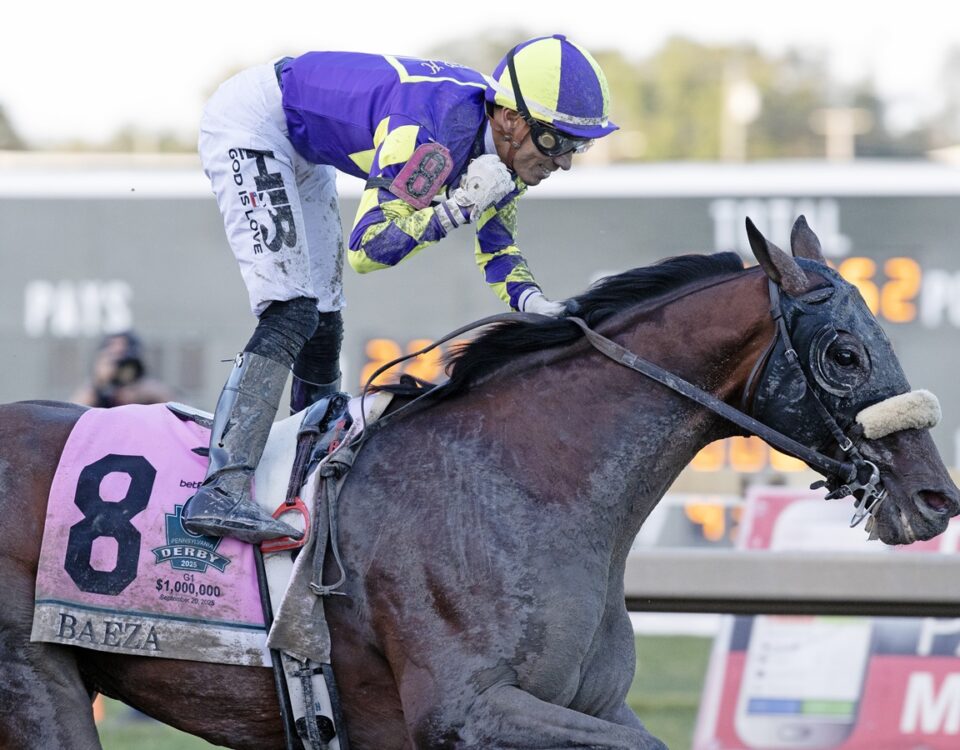 Baeza - Pennsylvania Derby G1 - Barbara D. Livingston/Daily Racing Form