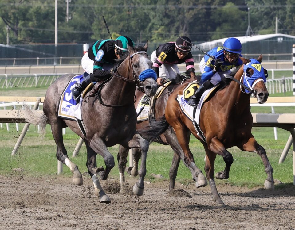 Parx Racing final stretch - Taylor Ejdys/EQUI-PHOTO