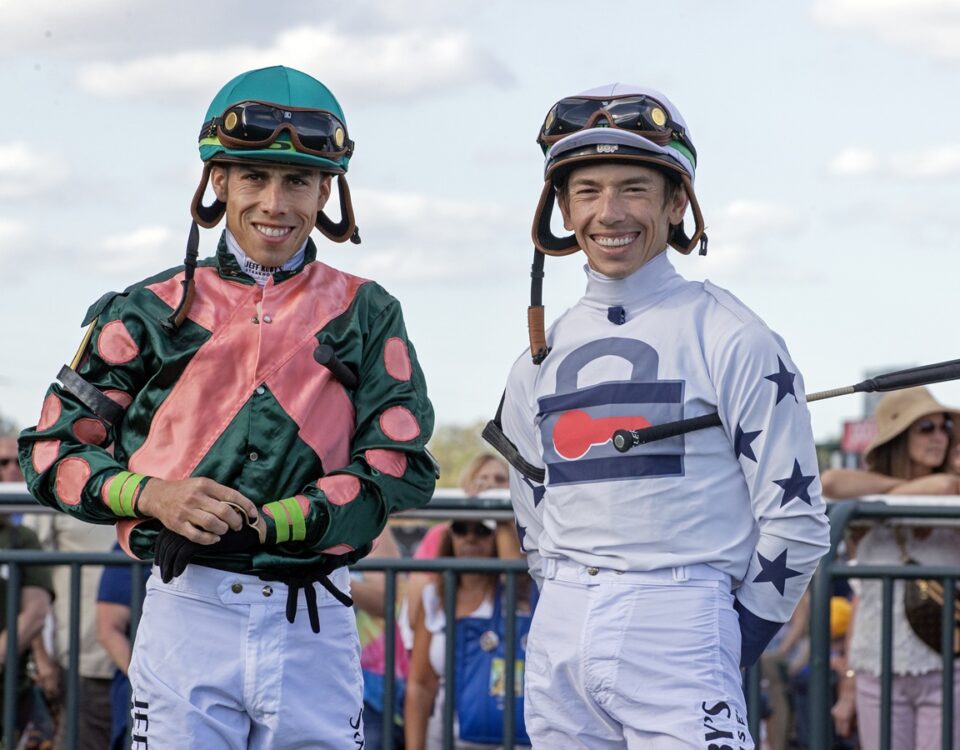 Irad Oritz Jr y Tyler Gaffalione - foto Barbara D. Livingston - Daily Racing Form