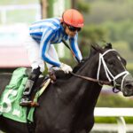 Bust Out and jockey Emisael Jaramillo win the $100,000 Cinema Stakes - Santa Anita Park, Arcadia, CA. - Benoit Photo