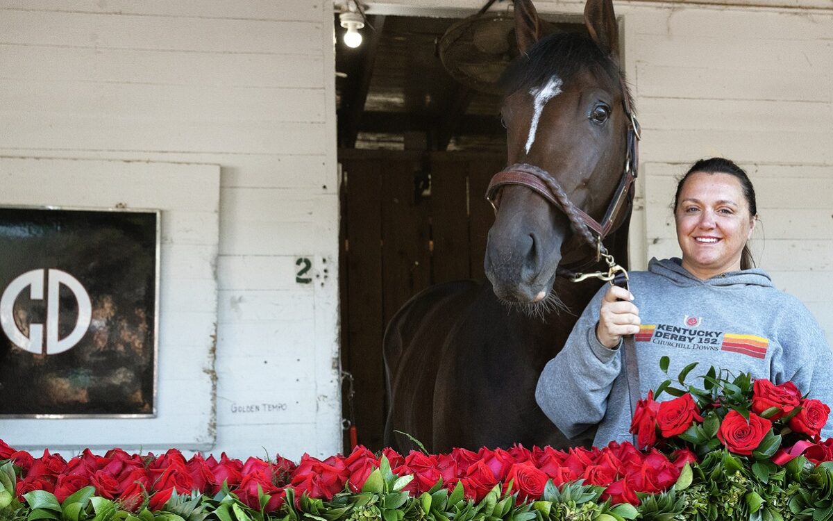 Golden Tempo and Cherie DeVaux - Barbara D. Livingston - Daily Racing Form