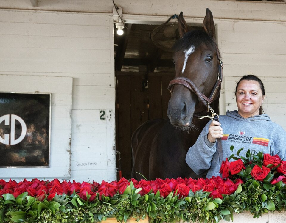Golden Tempo and Cherie DeVaux - Barbara D. Livingston - Daily Racing Form