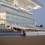 Forever Young, sobre la pista de Belmont Park, Sep12, 2026 - Susie Raisher photo