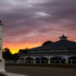 Un bello atardecer en Laurel Park, foto de Barbara D. Livingston / Daily Racing Form